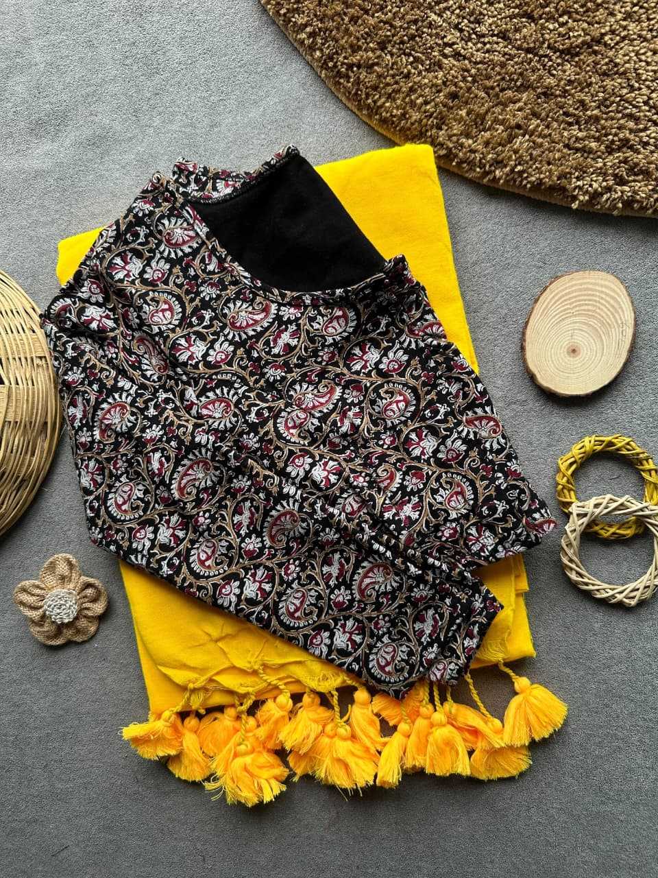Khadi Cotton Designer Blouse in Off White
