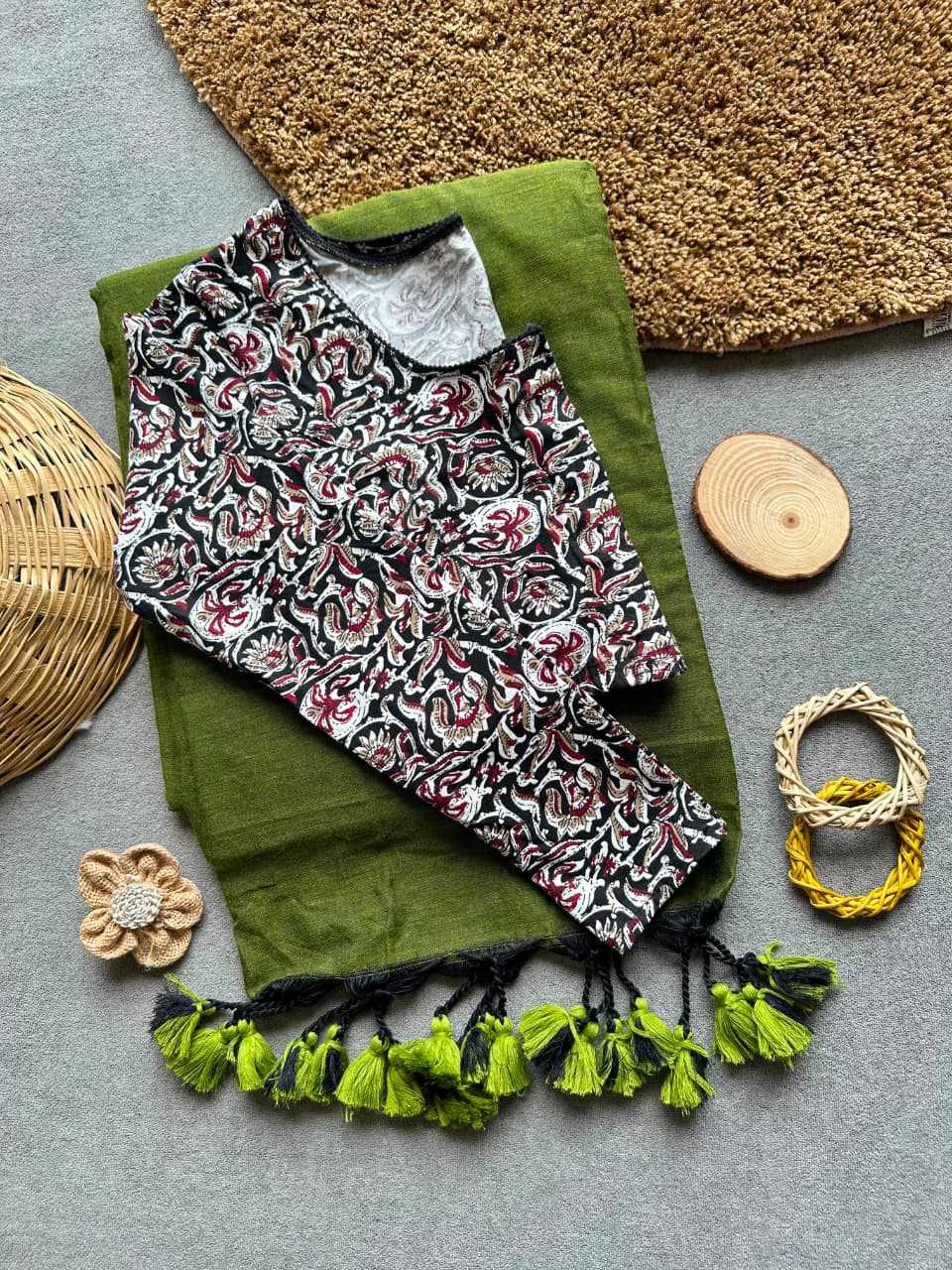 Khadi Cotton Designer Blouse in Off White