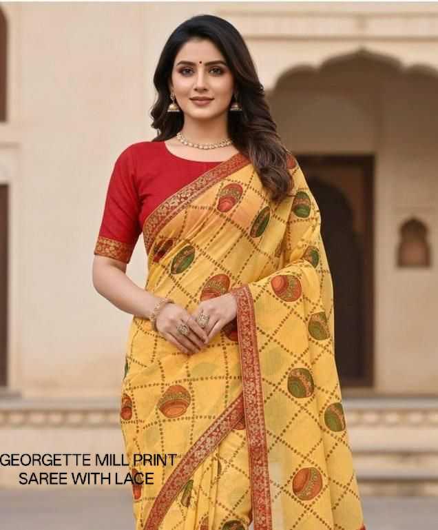 Linen Designer Saree
