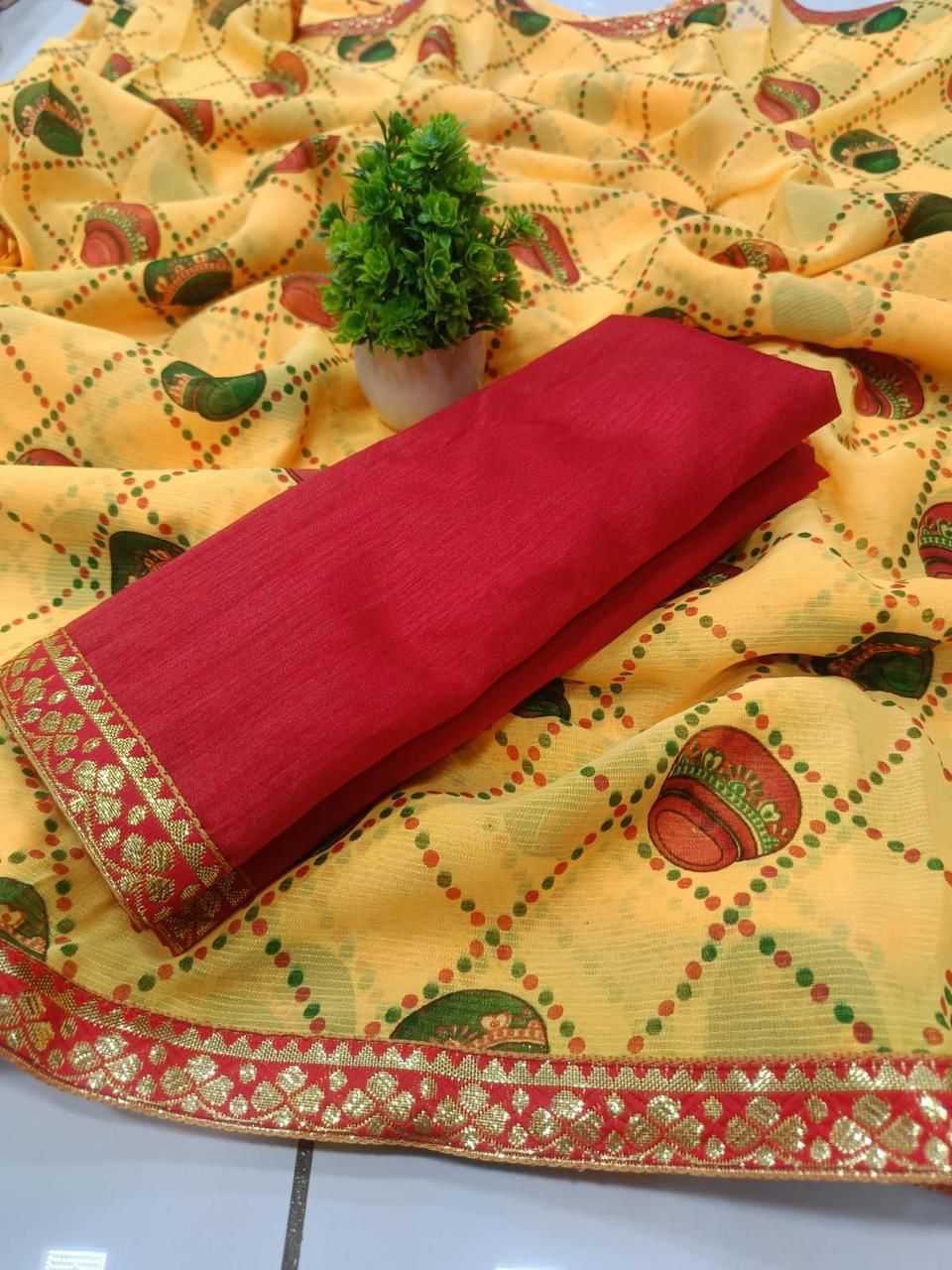 Linen Designer Saree