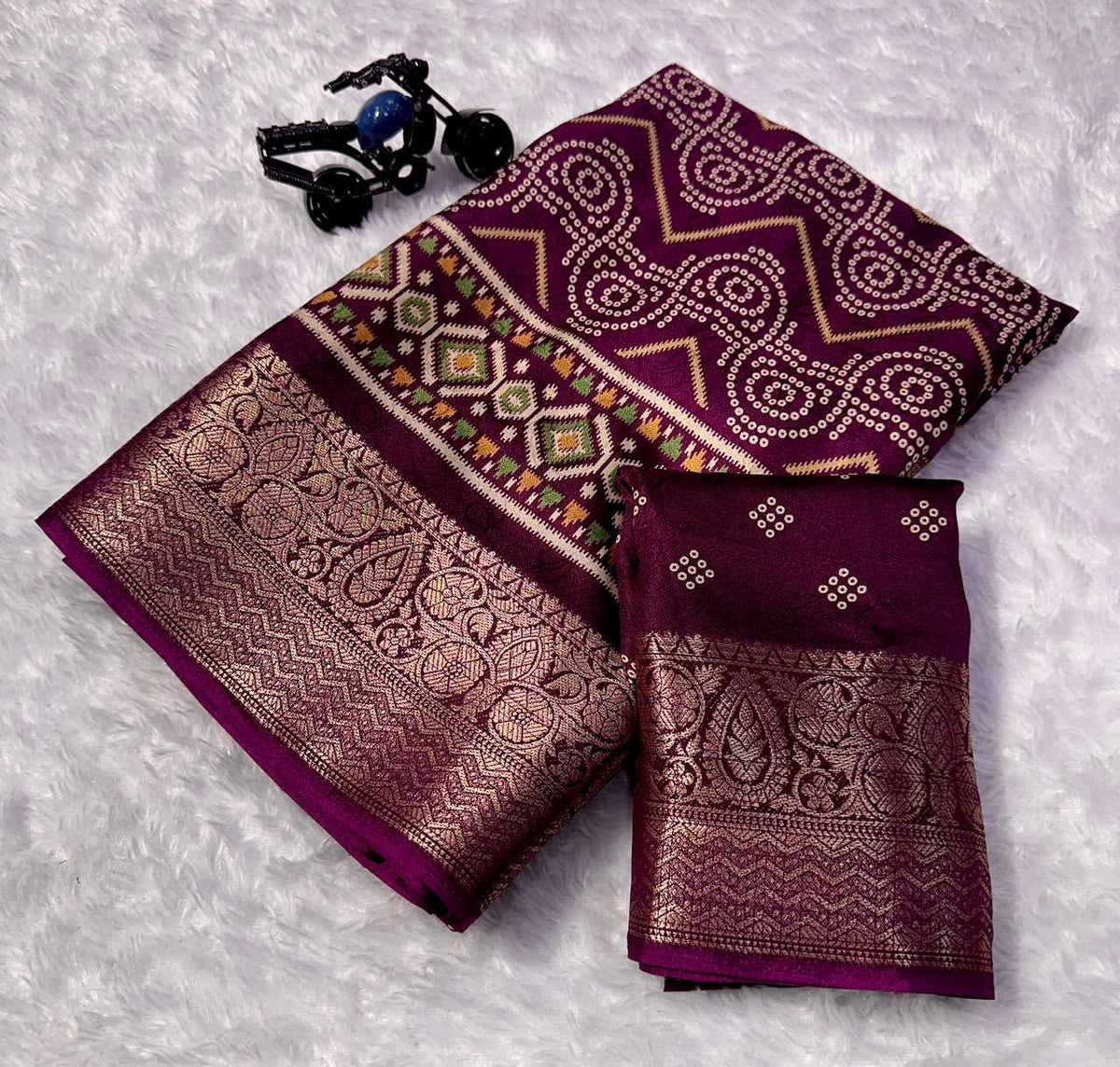Premium Silk Designer Saree in Black