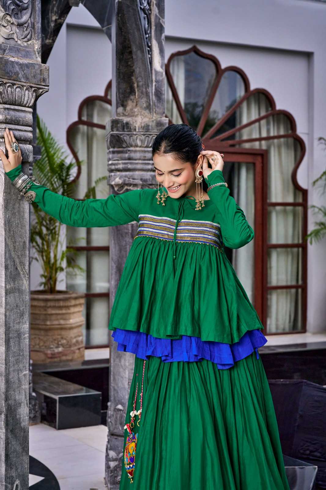 Pure Cotton Designer Lehenga in Beige