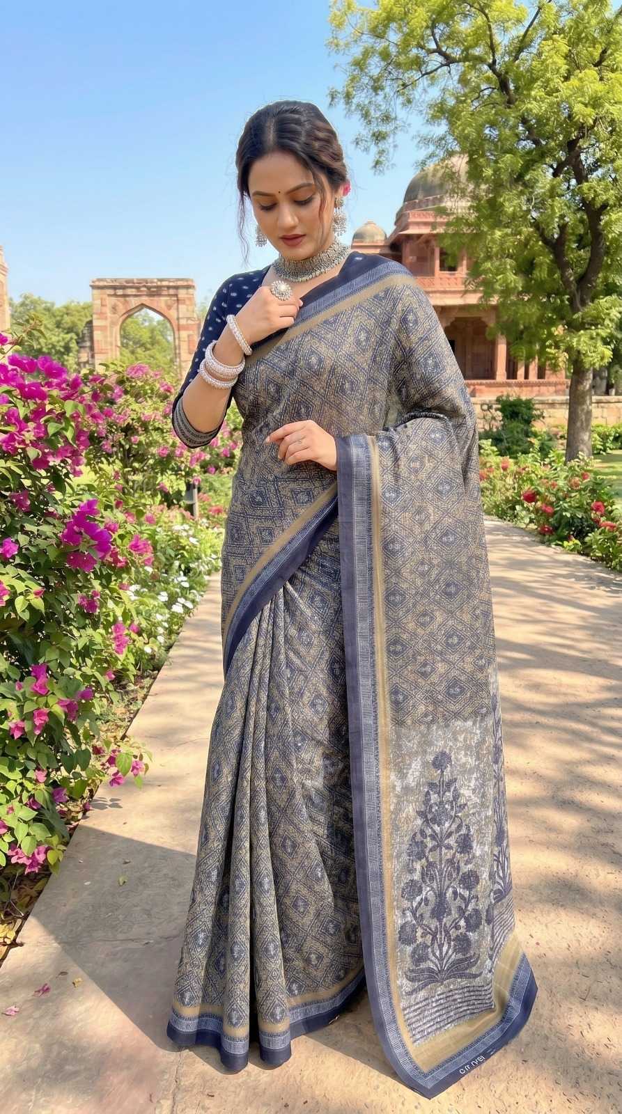 Pure Cotton Designer Saree JT-138832