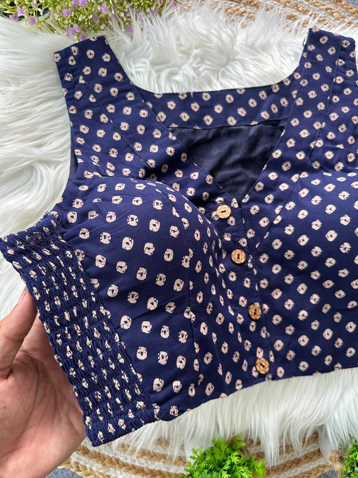 Pure Cotton Printed Blouse