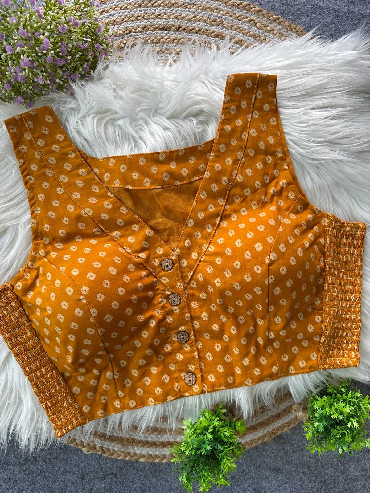 Pure Cotton Printed Blouse