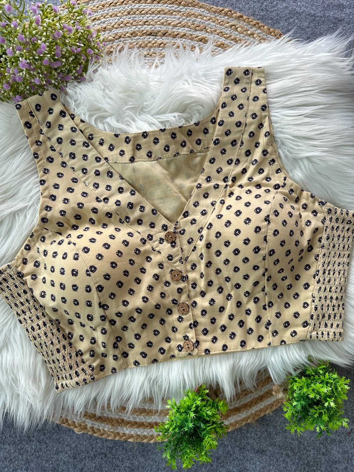 Pure Cotton Printed Blouse