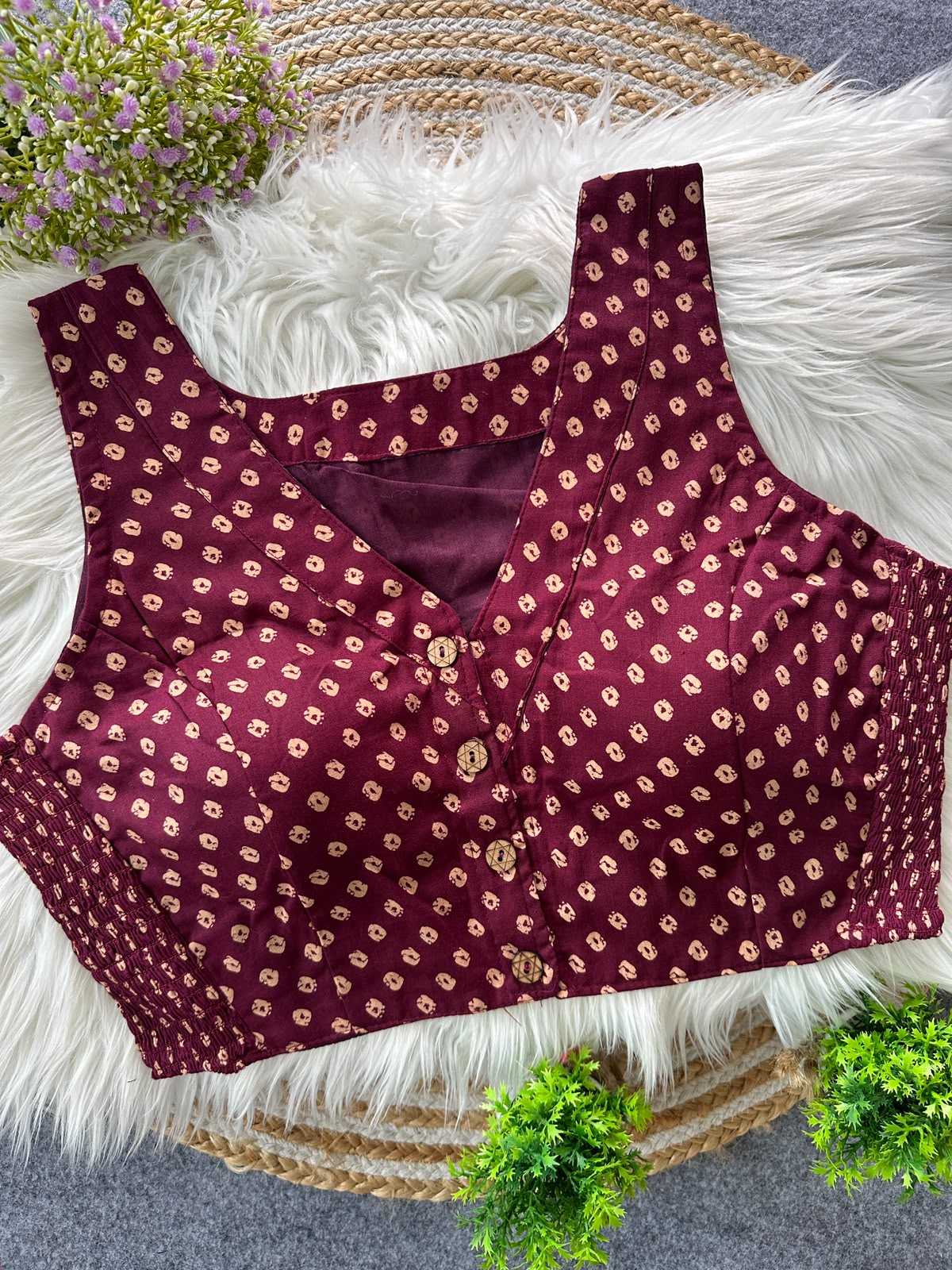 Pure Cotton Printed Blouse