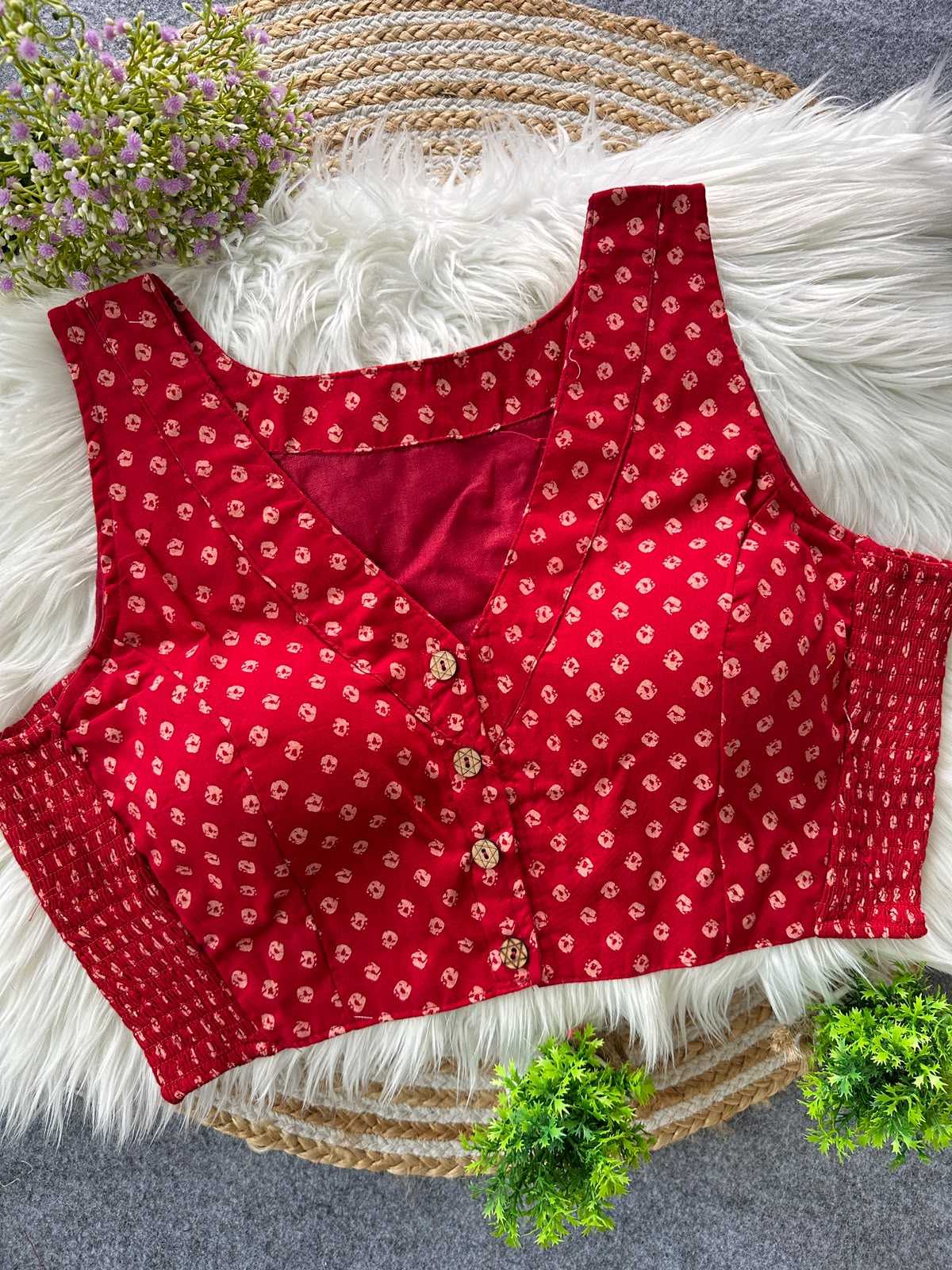 Pure Cotton Printed Blouse
