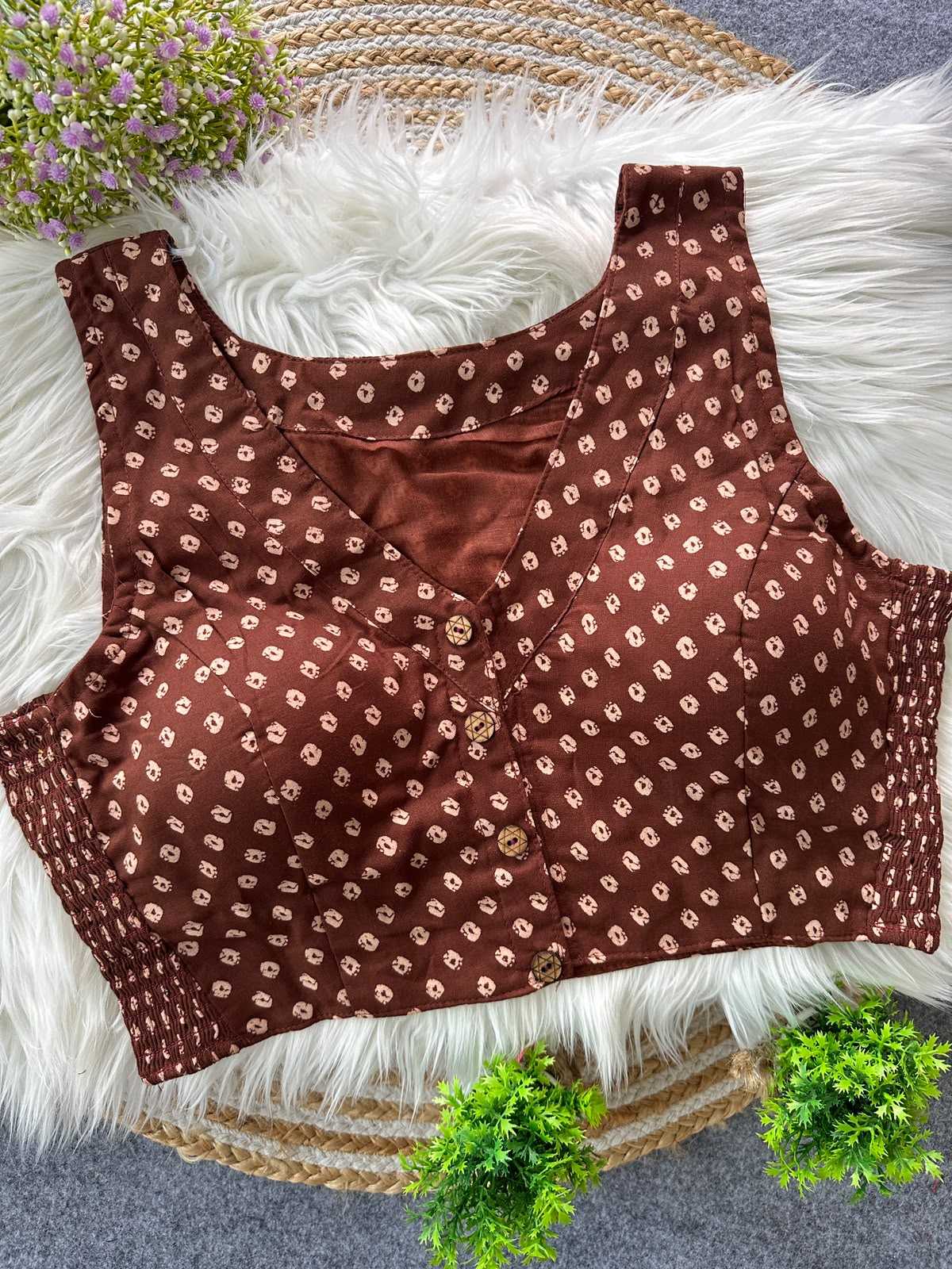 Pure Cotton Printed Blouse
