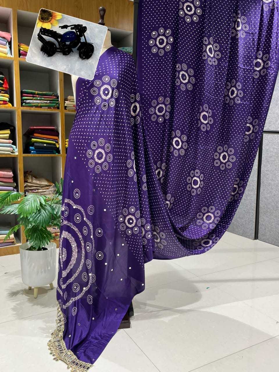Pure Silk Soft Saree in Purple