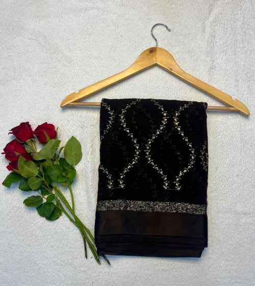 Pure Viscos Embroidered Saree