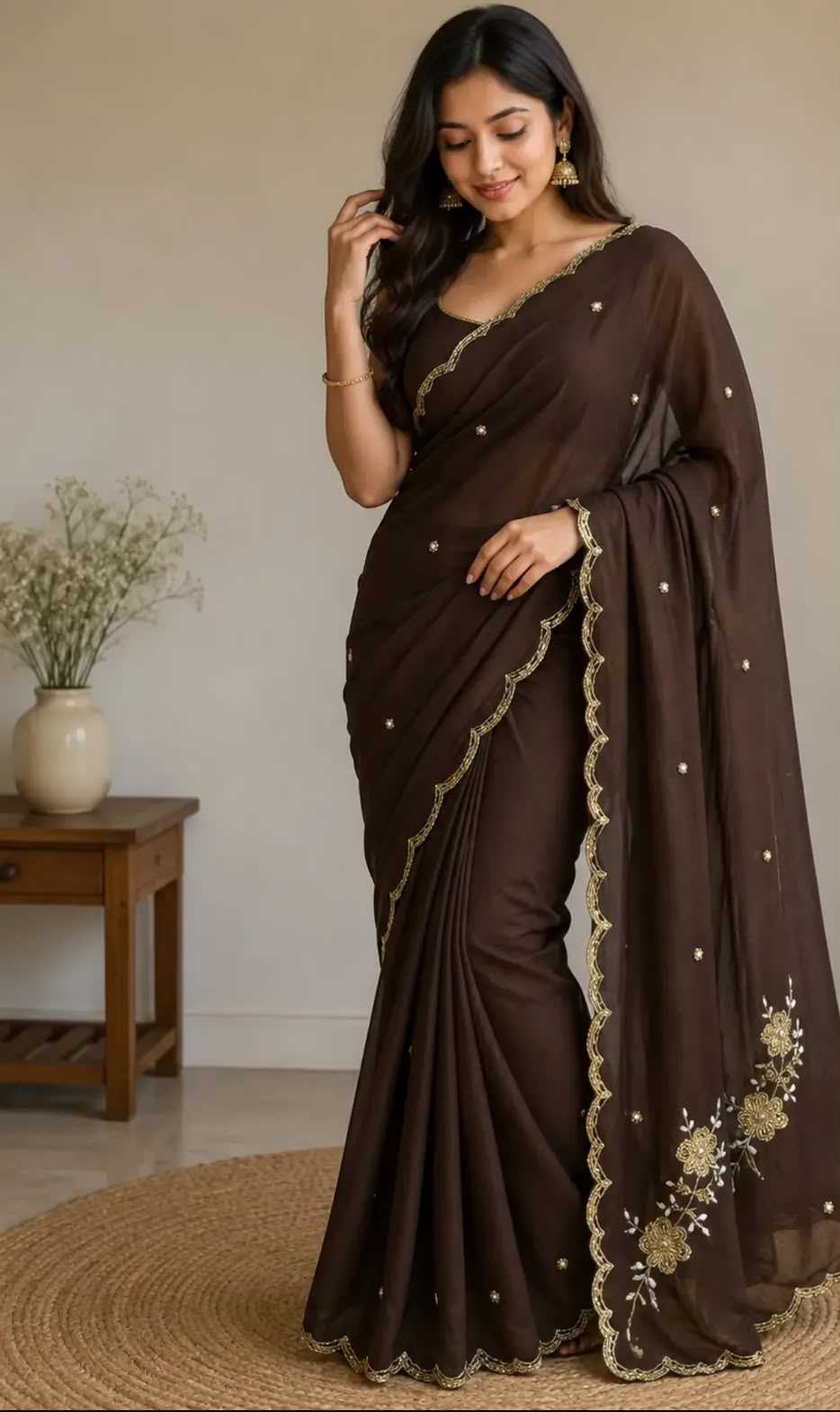 Rangoli Silk Soft Saree in Red