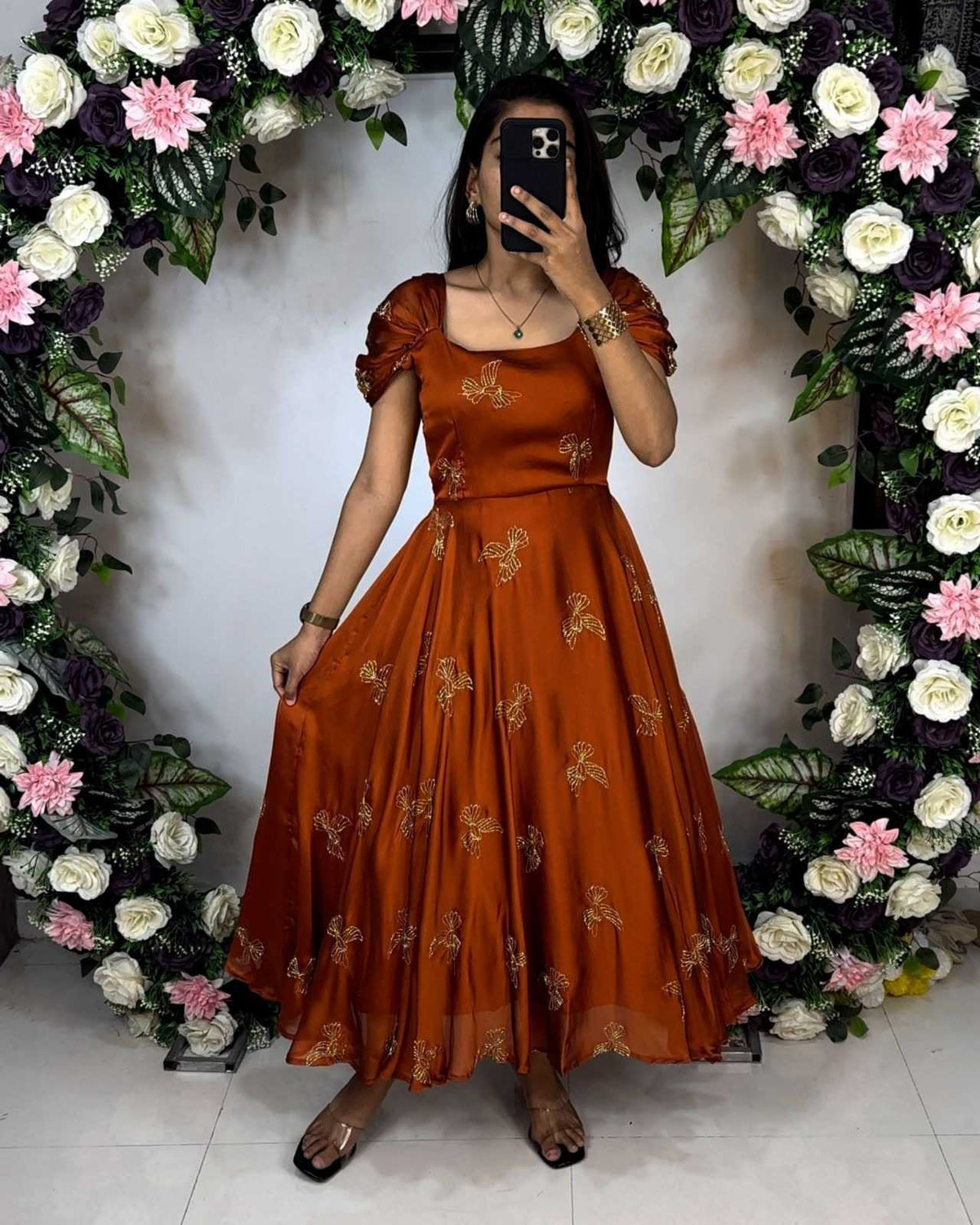 Rangoli Silk Fancy Gown