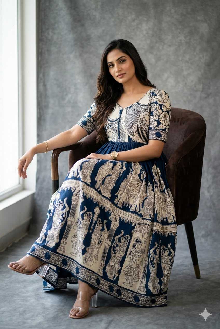 Muslin Printed Gown