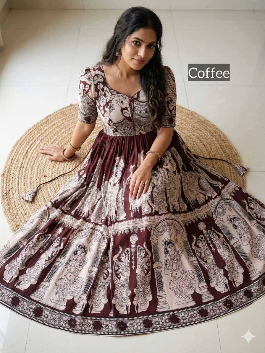 Muslin Printed Gown