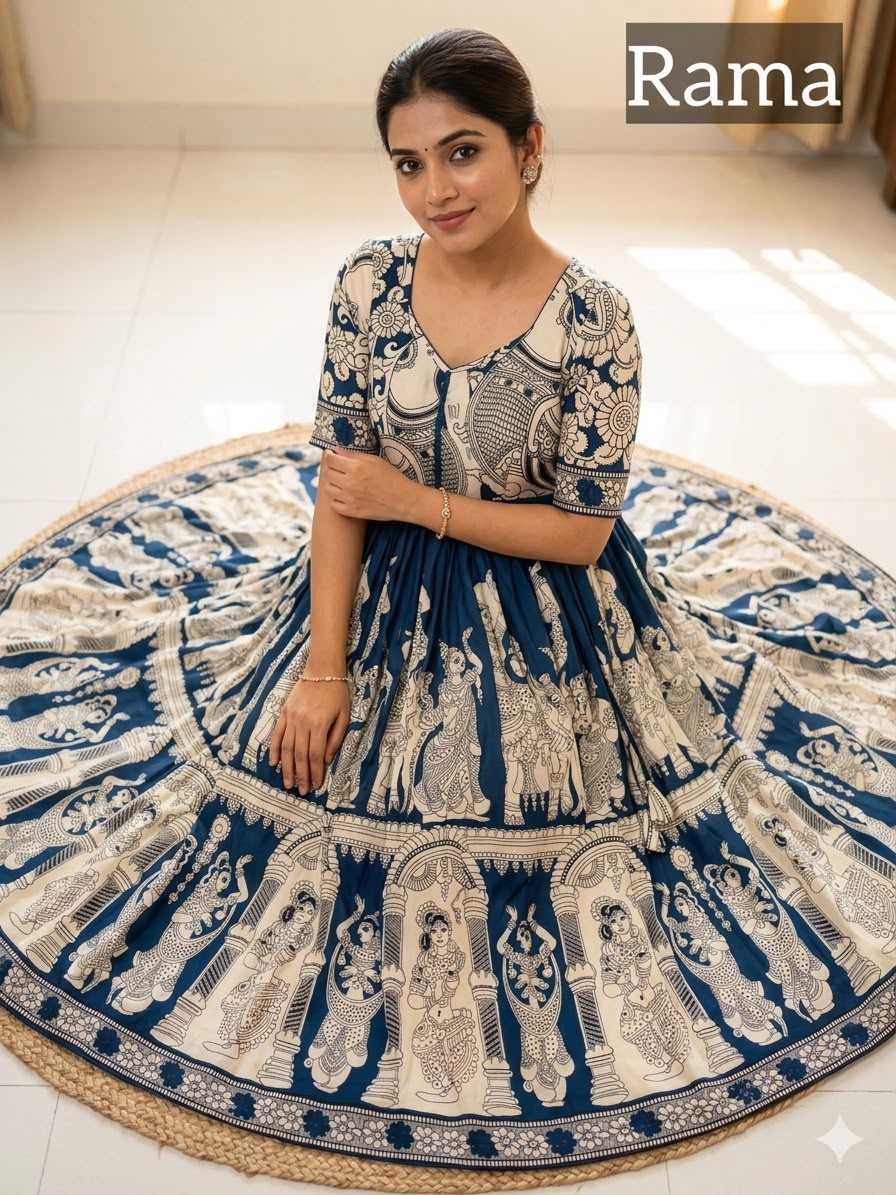 Muslin Printed Gown
