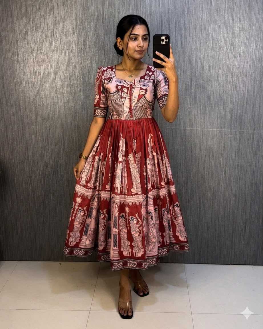 Muslin Printed Gown