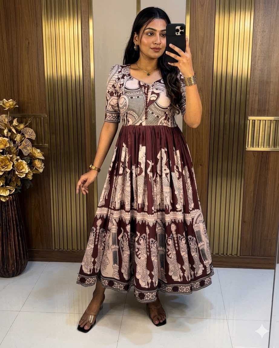 Muslin Printed Gown