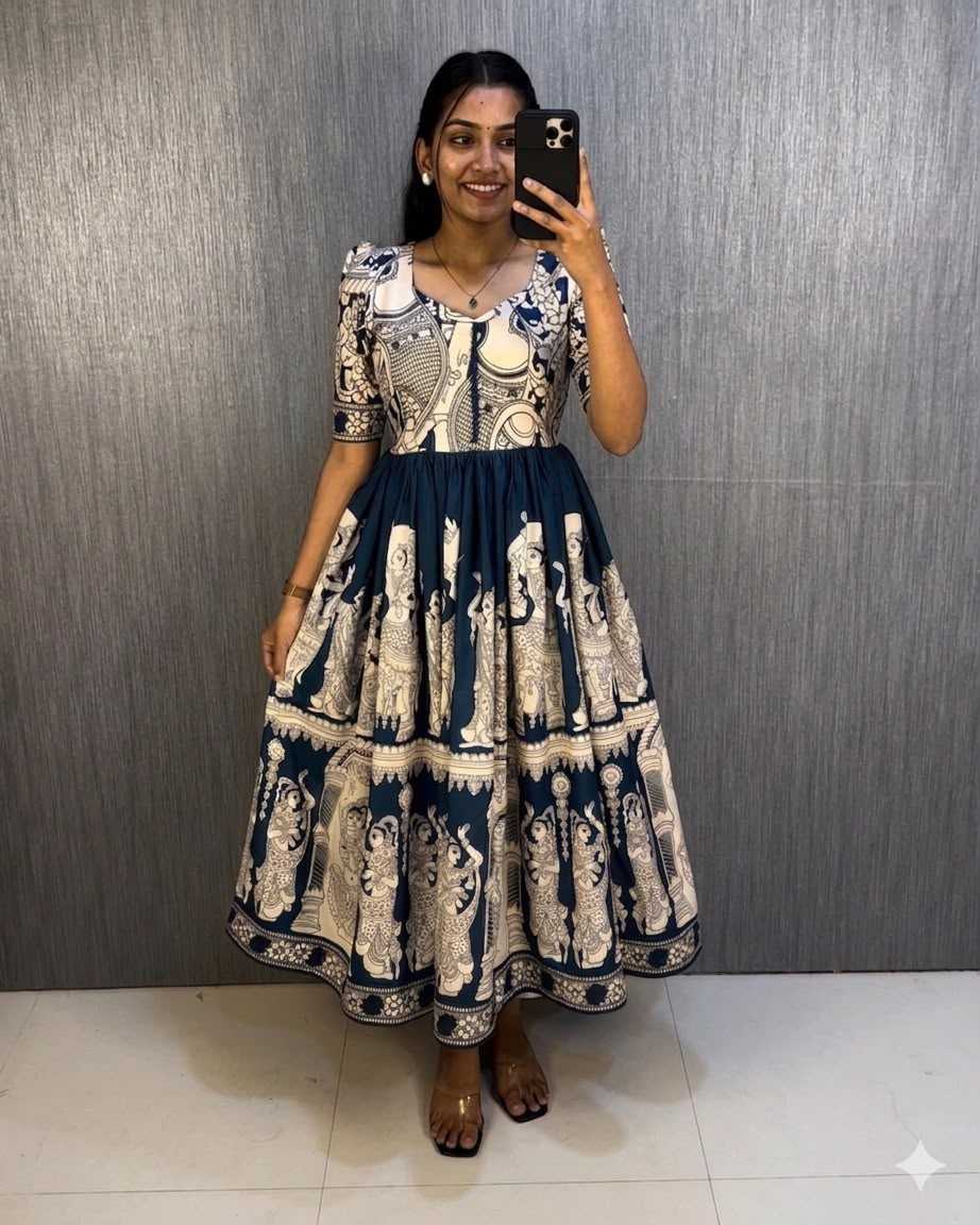 Muslin Printed Gown