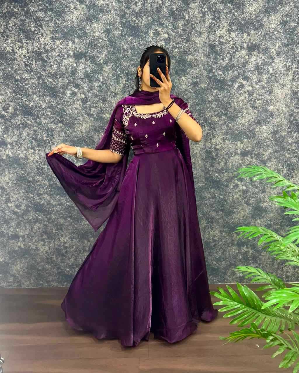 Embroidery Gown
