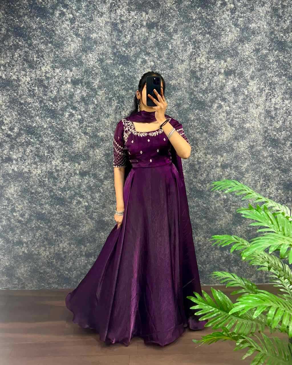 Embroidery Gown