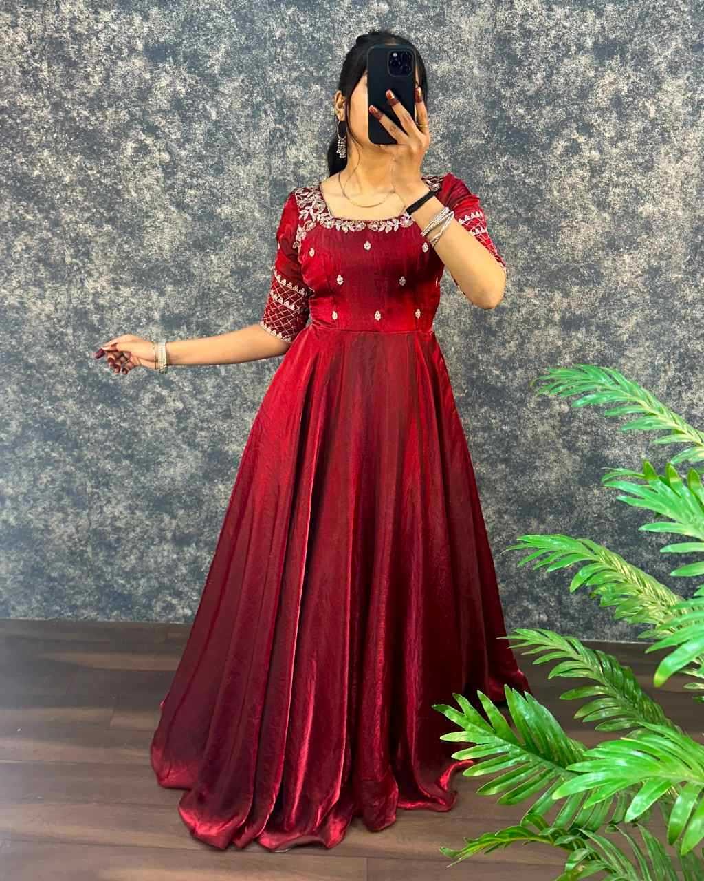 Embroidery Gown
