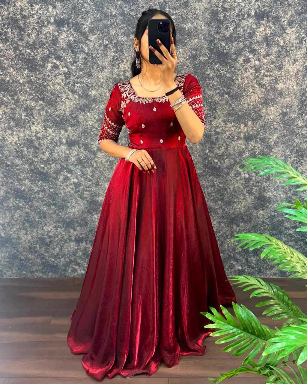 Embroidery Gown