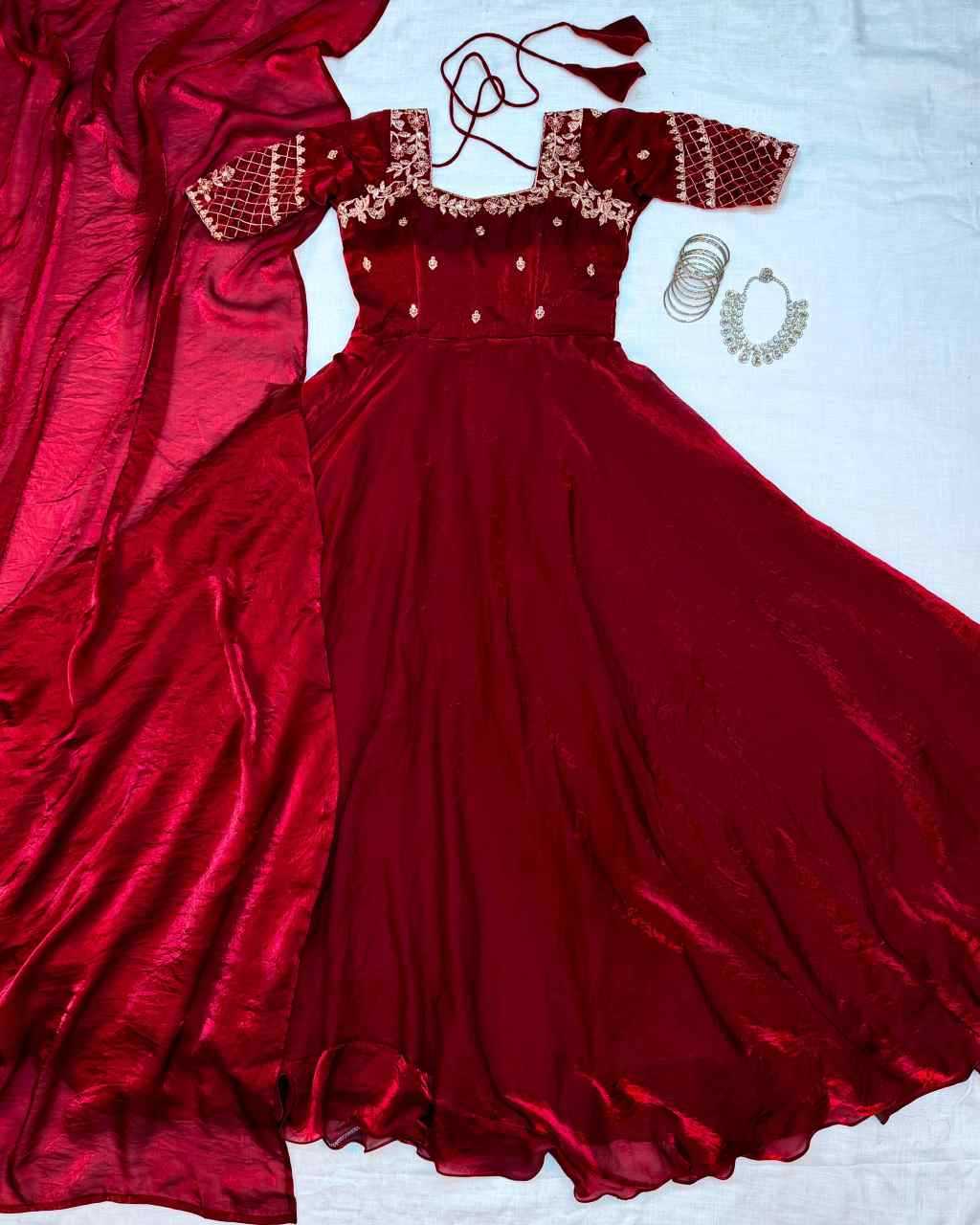 Embroidery Gown