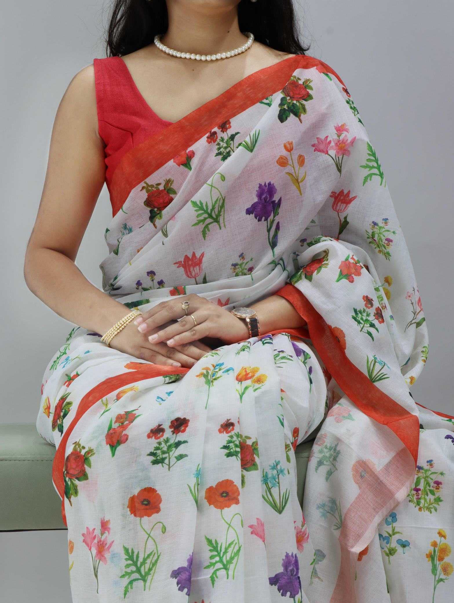 Printed Saree