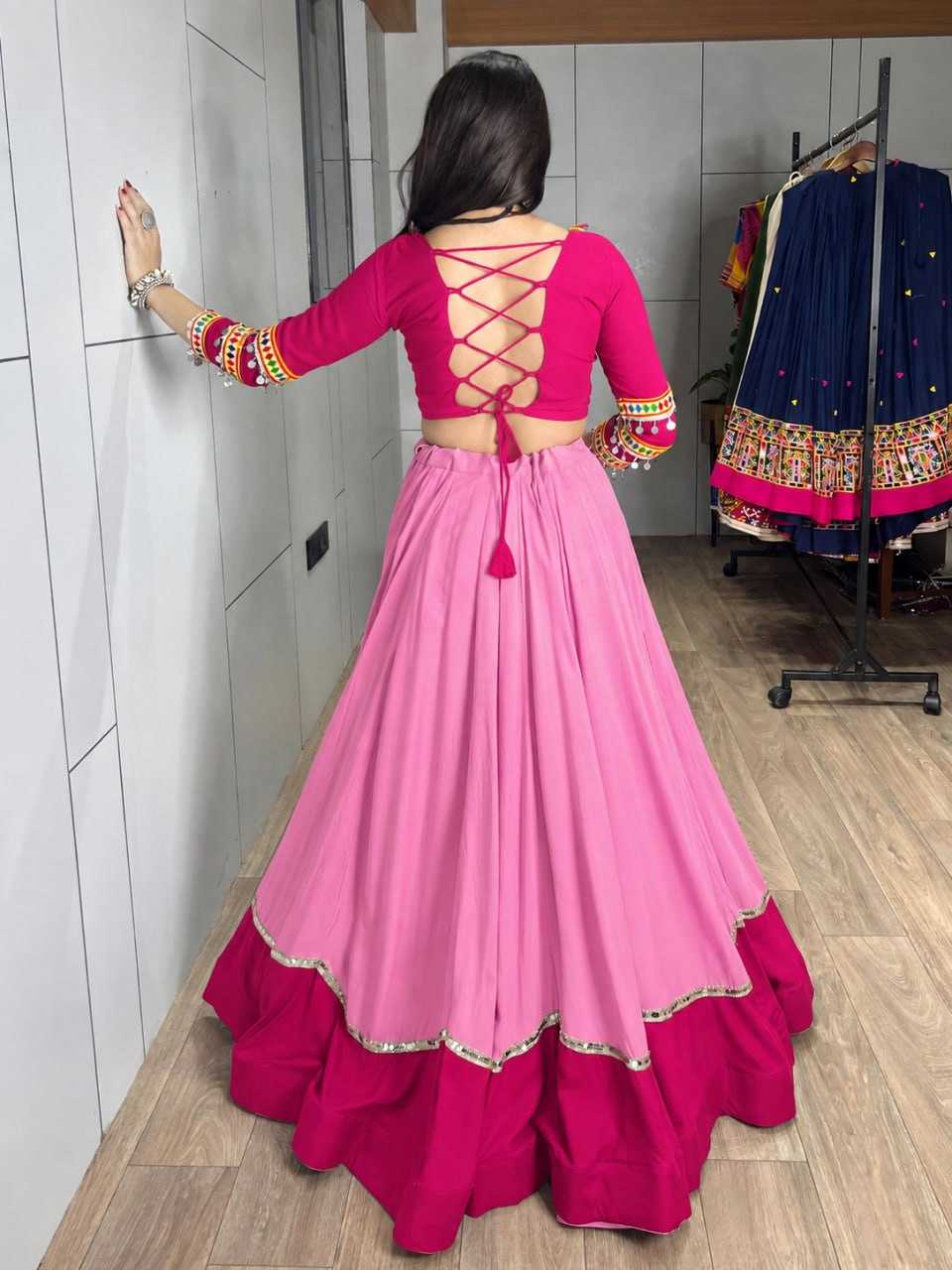 Cotton Traditional Lehenga in Baby Pink