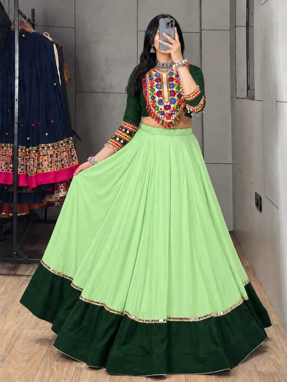 Cotton Traditional Lehenga in Baby Pink