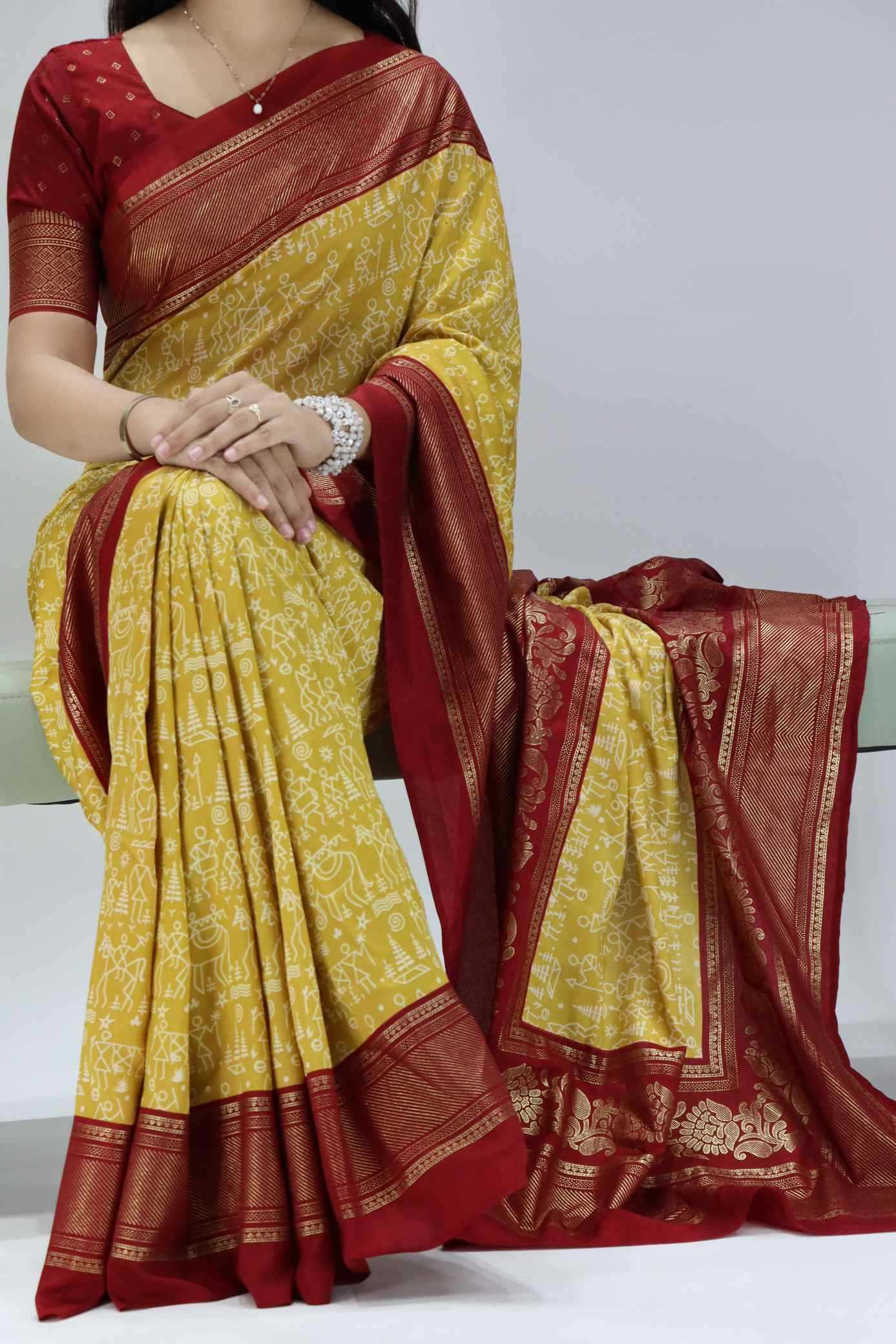 Tussar Silk Soft Saree