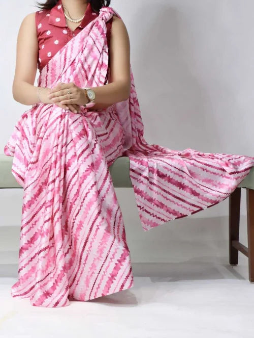 Japan Sartin Leheriya Saree