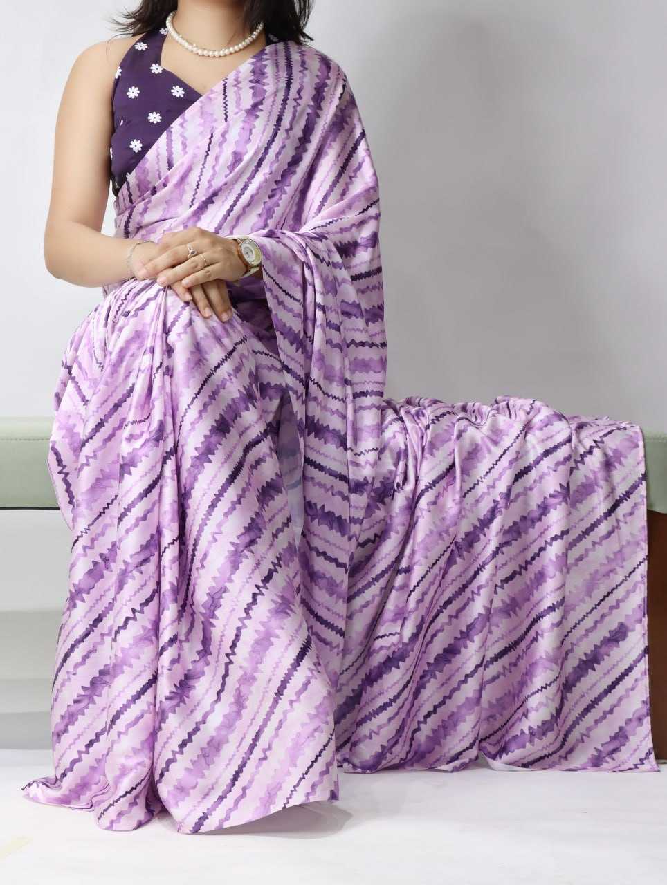 Japan Sartin Leheriya Saree