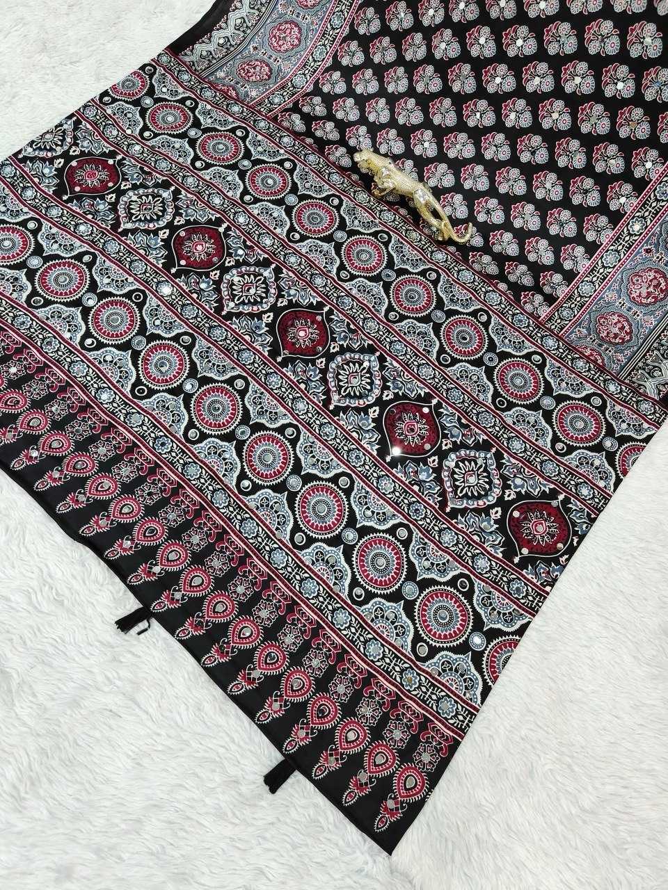 Japan Sartin Printed Saree 3202