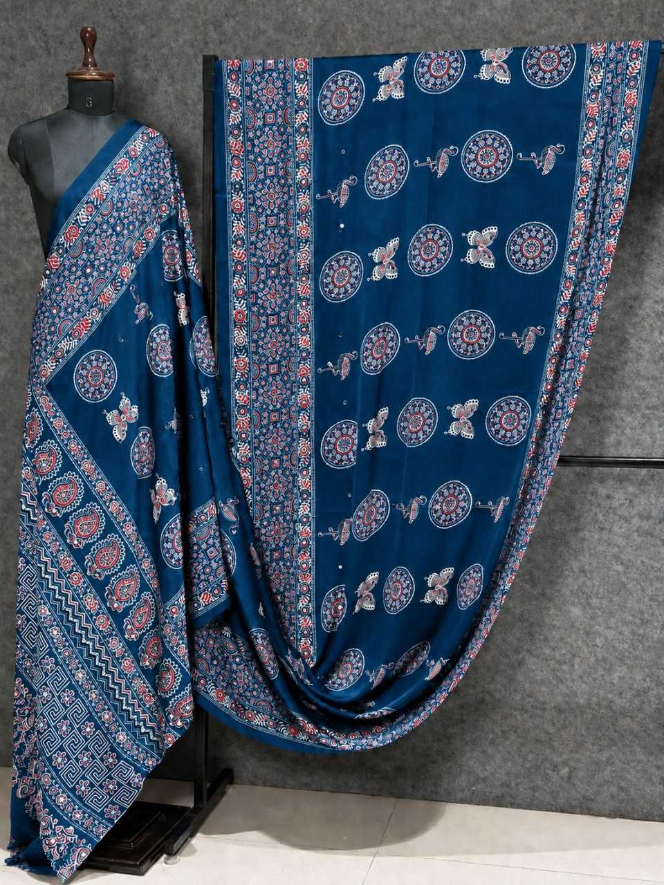 Japan Sartin Printed Saree 3204