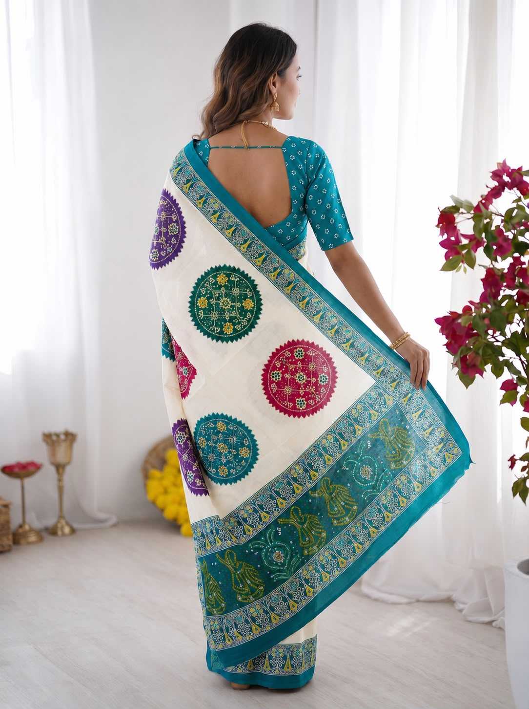 Japan Sartin Fancy Saree