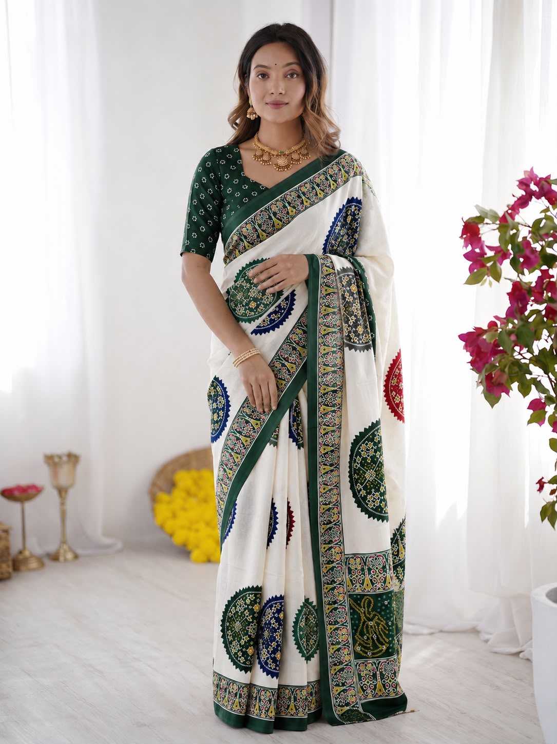 Japan Sartin Fancy Saree