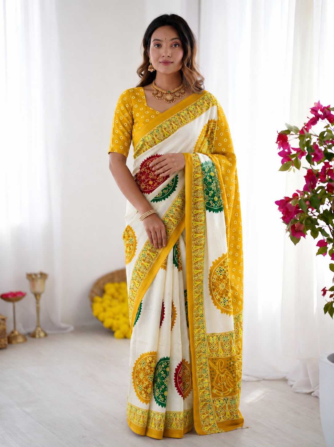 Japan Sartin Fancy Saree