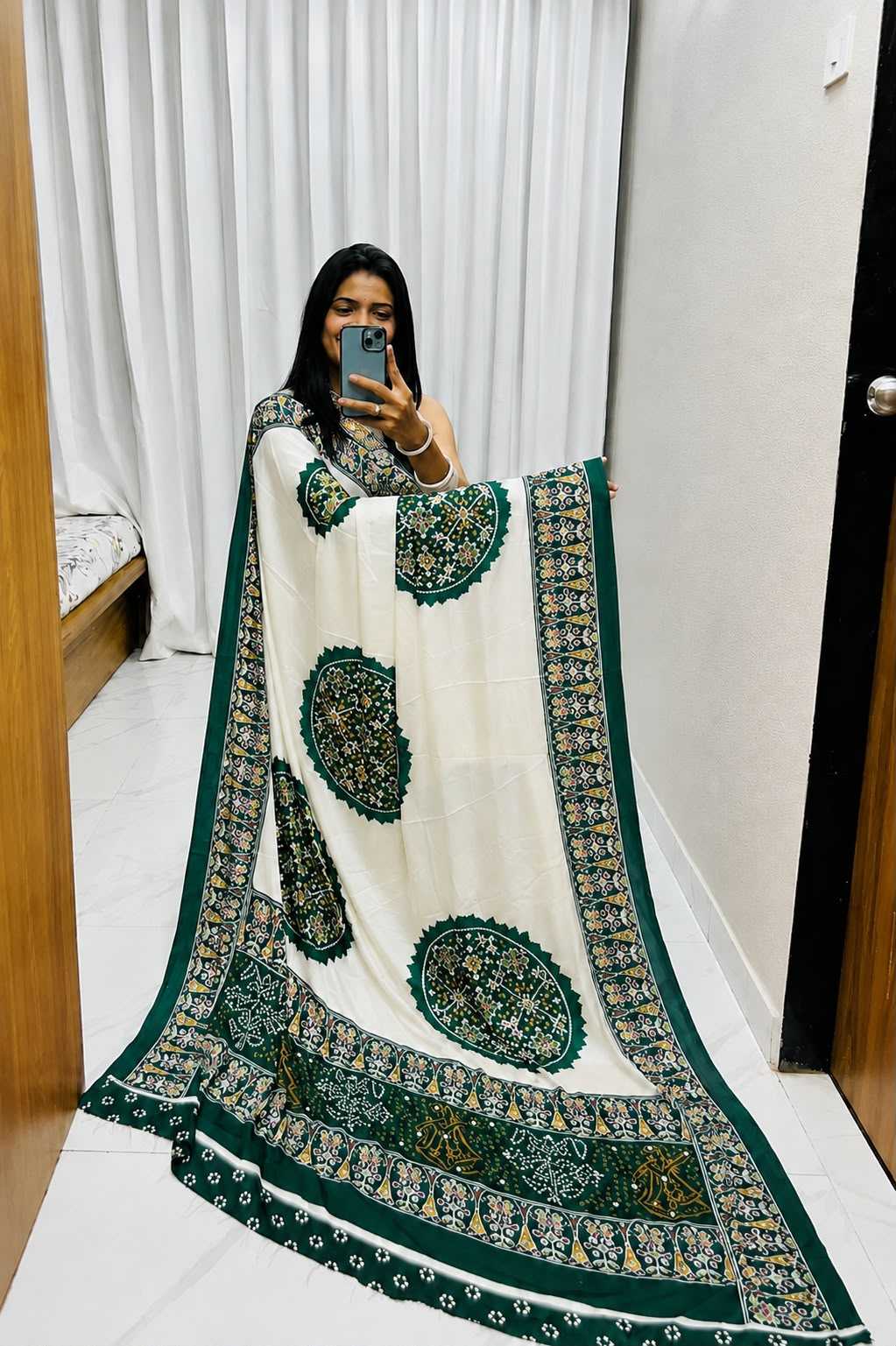 Japan Sartin Fancy Saree