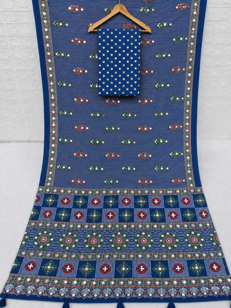 Japan Sartin Printed Saree in Dark Wine