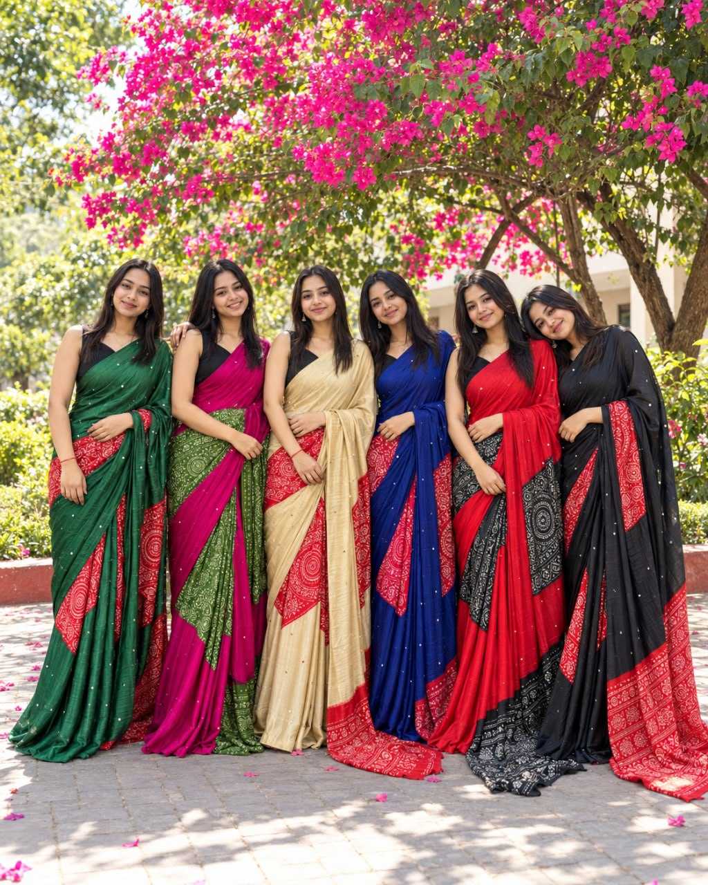 Japan Sartin Printed Saree