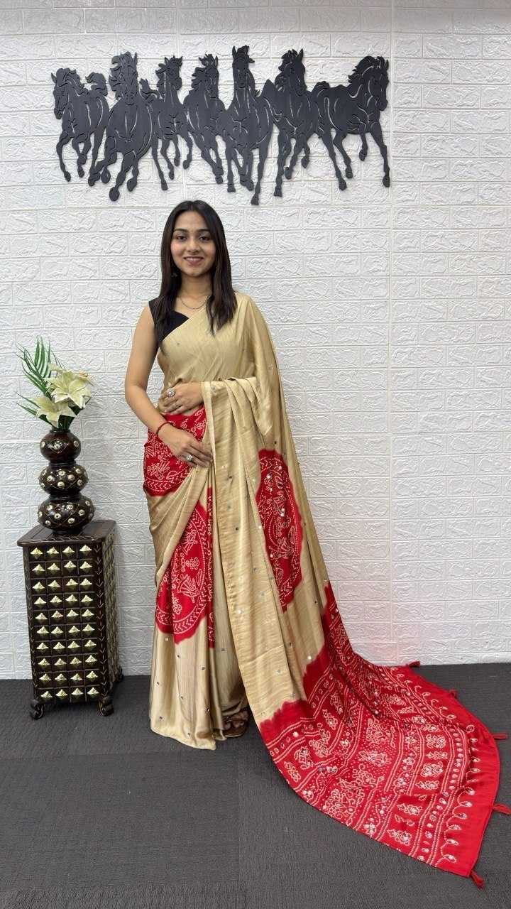 Japan Sartin Printed Saree