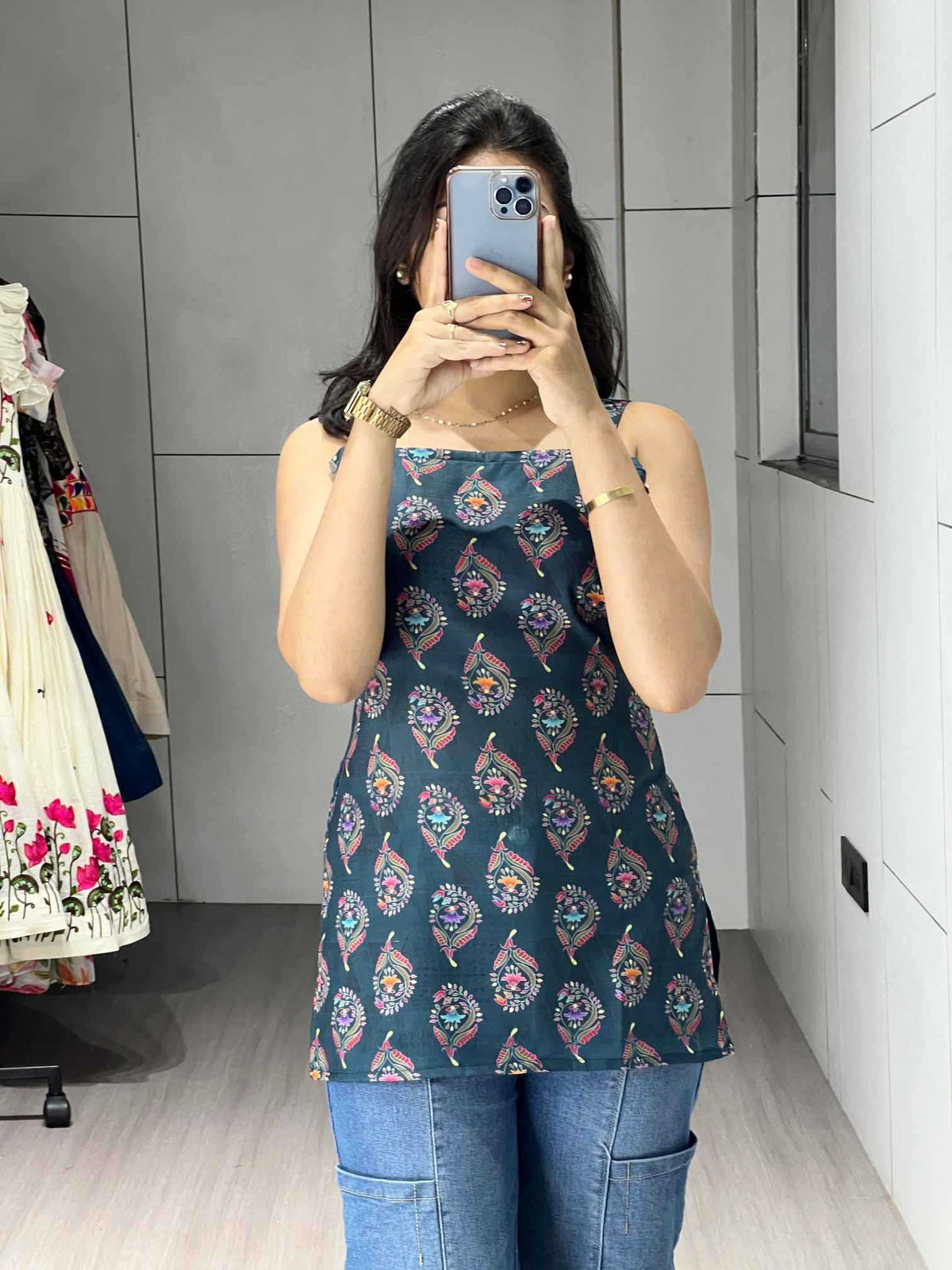 Cotton Cambric Short Kurti