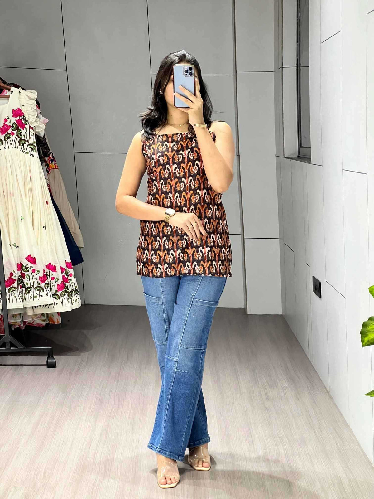 Cotton Cambric Short Kurti