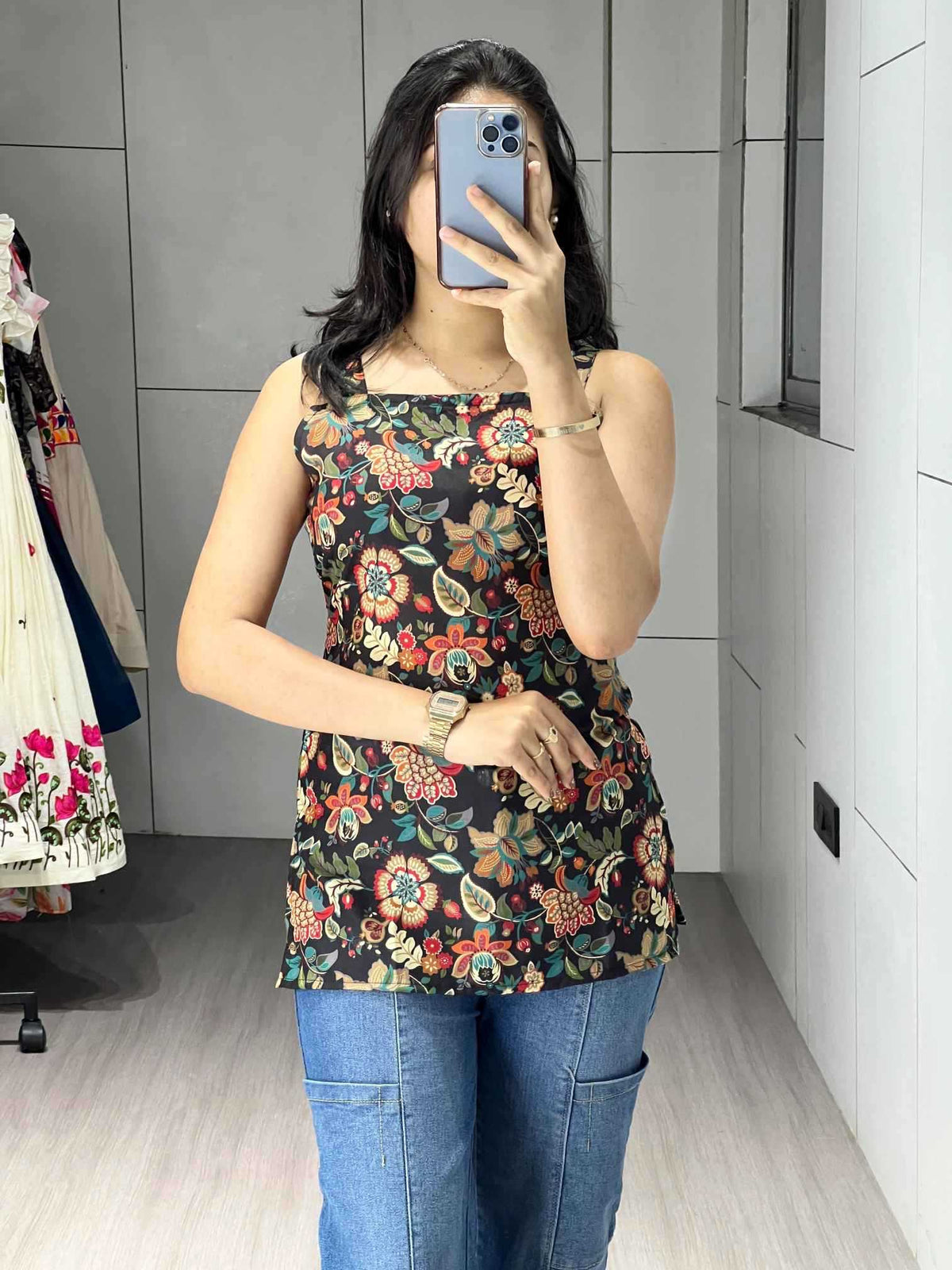 Cotton Cambric Short Kurti