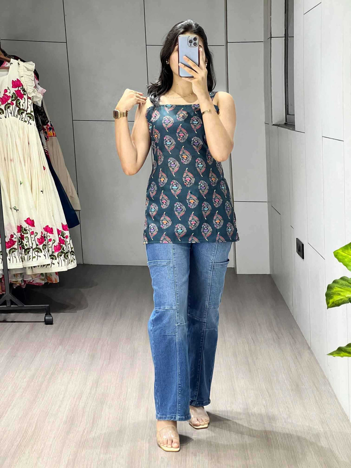 Cotton Cambric Short Kurti