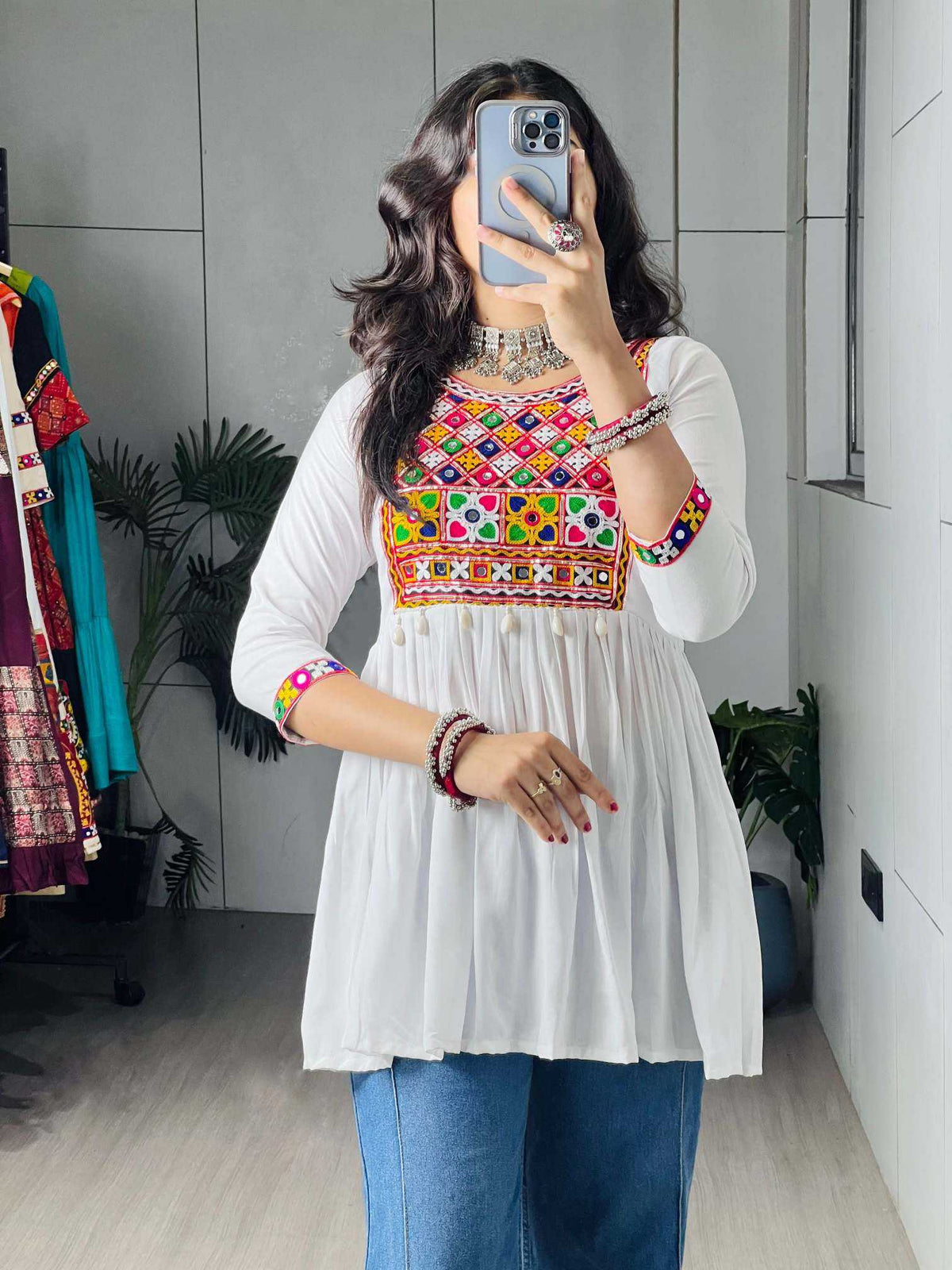 Cotton Kurti in Black