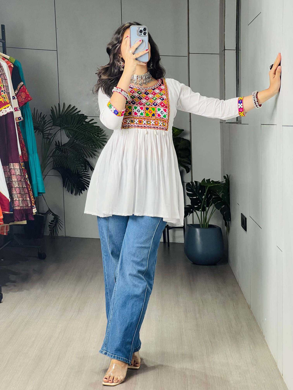 Cotton Kurti in Black