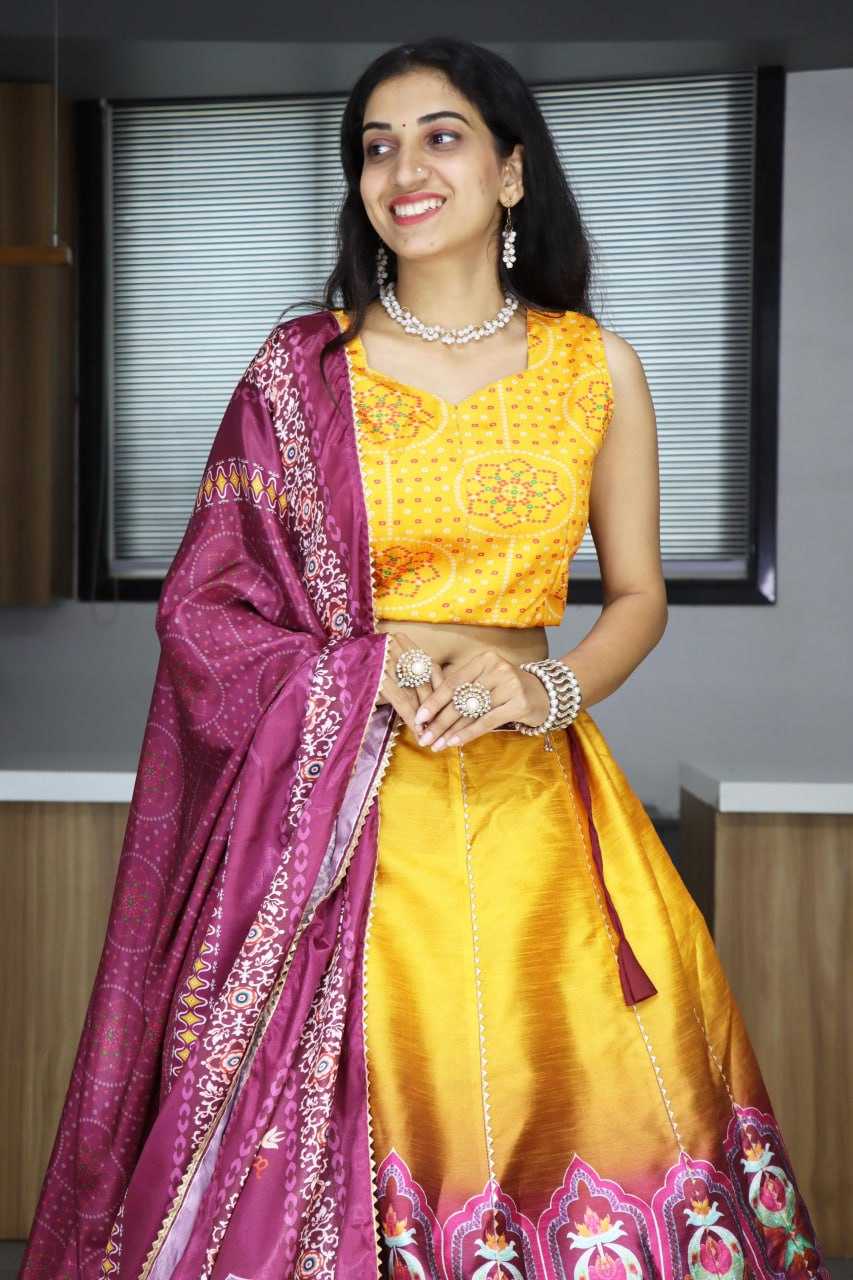 Art Silk Designer Lehenga